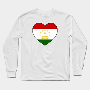 Heart - Tajikistan Long Sleeve T-Shirt